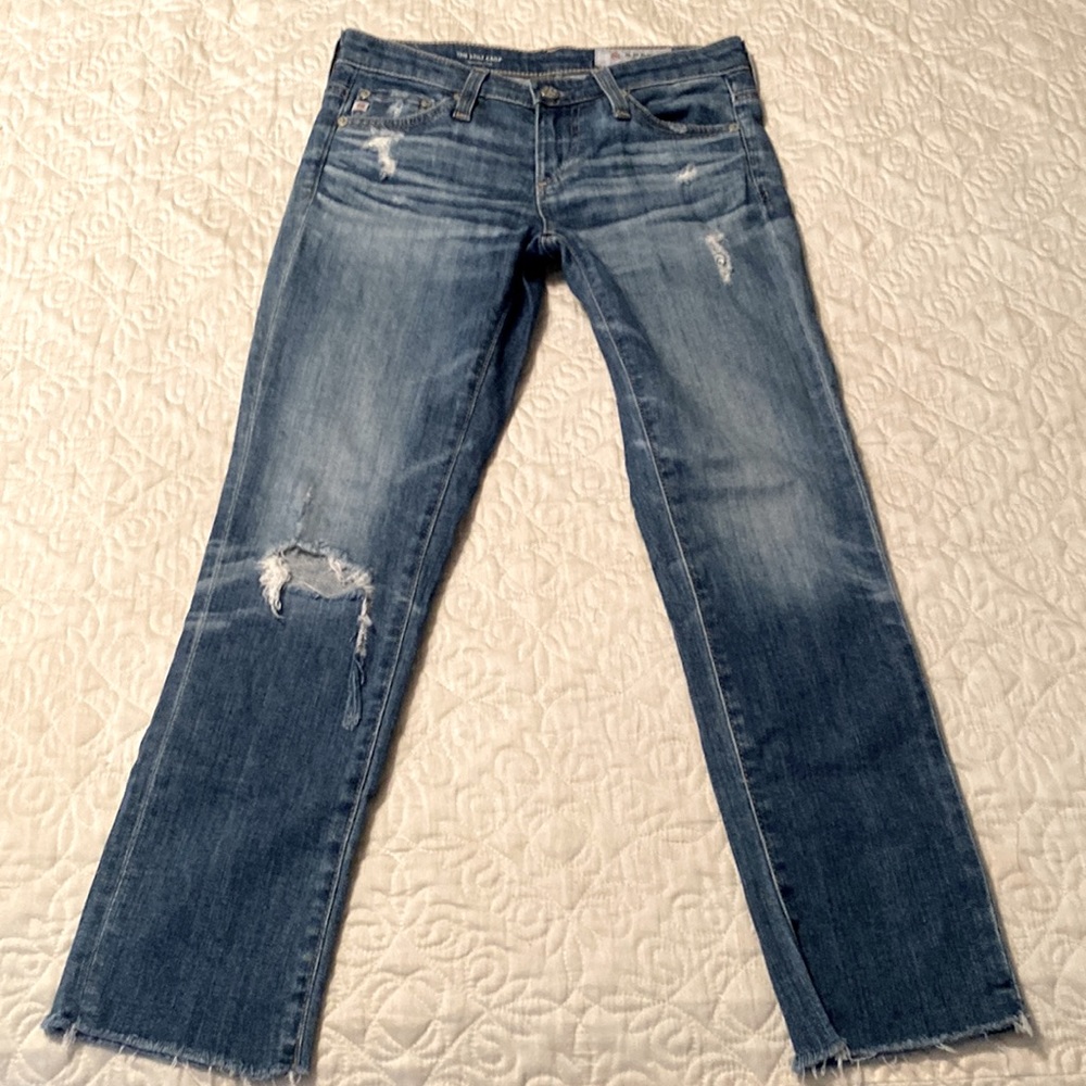 AG The Stilt Crop Cigarette Crop Jeans 24 New